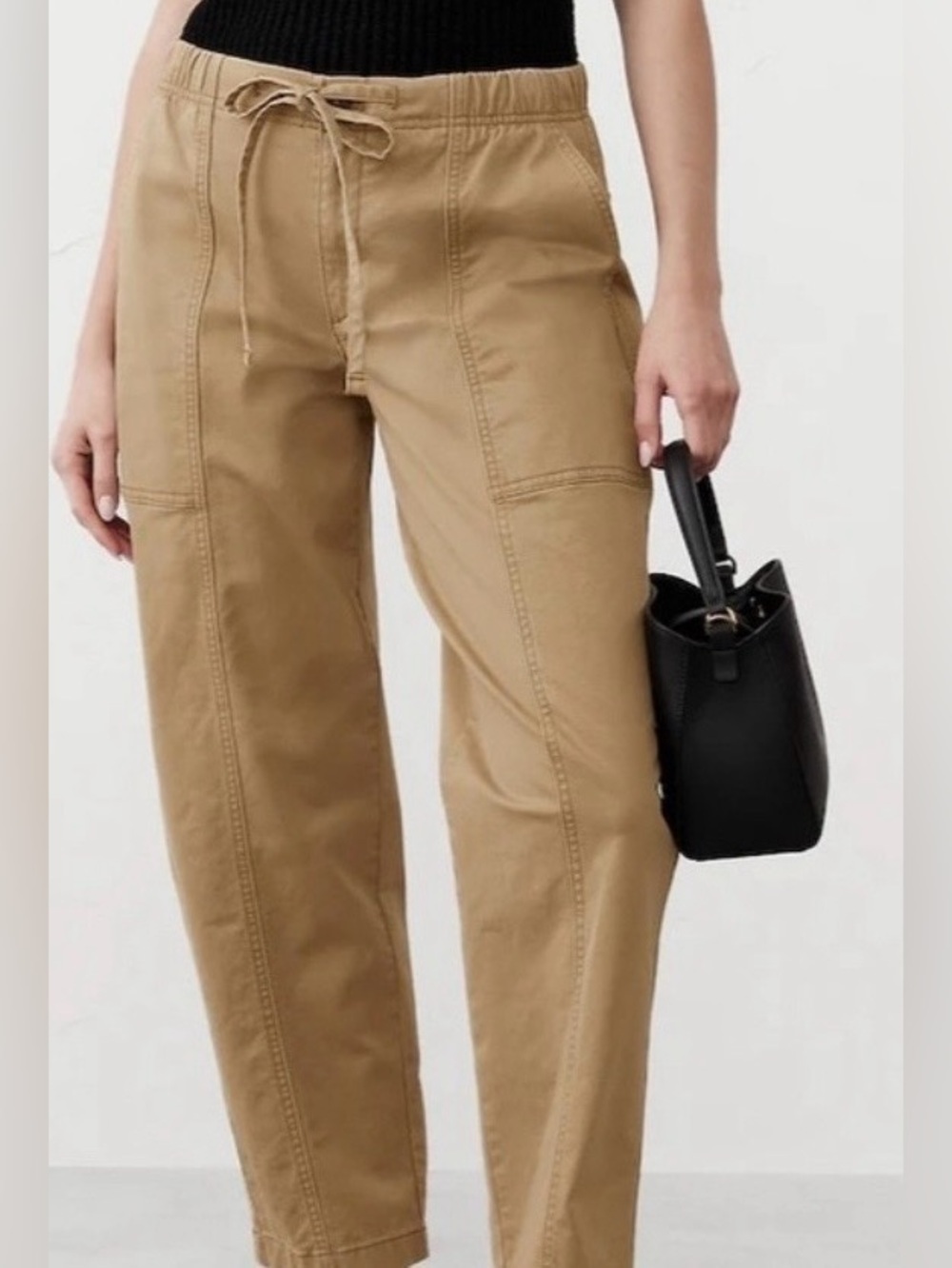 NWT Women’s Banana Republic Tapered Mid-Rise Ankle Chino Pants size L